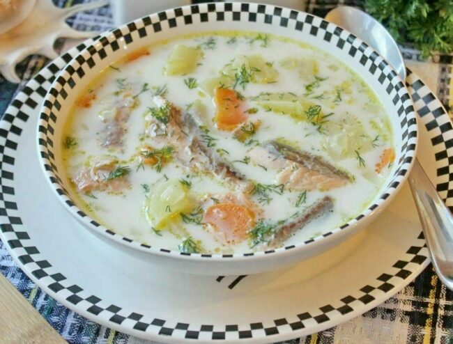 Рыбный суп из минтая