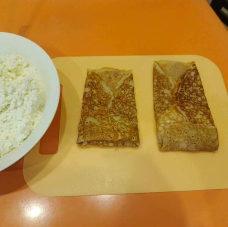 Блинчики с творогом