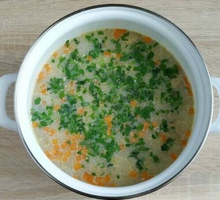 Суп с шампиньонами